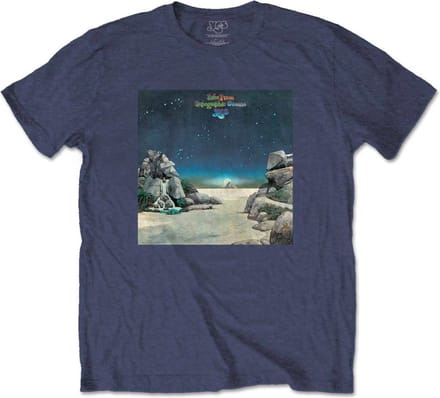 Yes - Topographic Oceans Heren T-shirt - L - Blauw