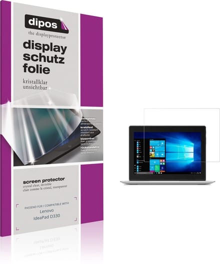 dipos – 2x Beschermfolie geschikt voor Lenovo IdeaPad D330 | Krasbestendige & heldere Screenprotector Ultra-Thin