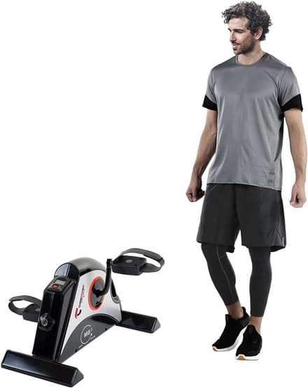 Mini Hometrainer Fiets- en Armtrainer met Verstelbare Weerstand