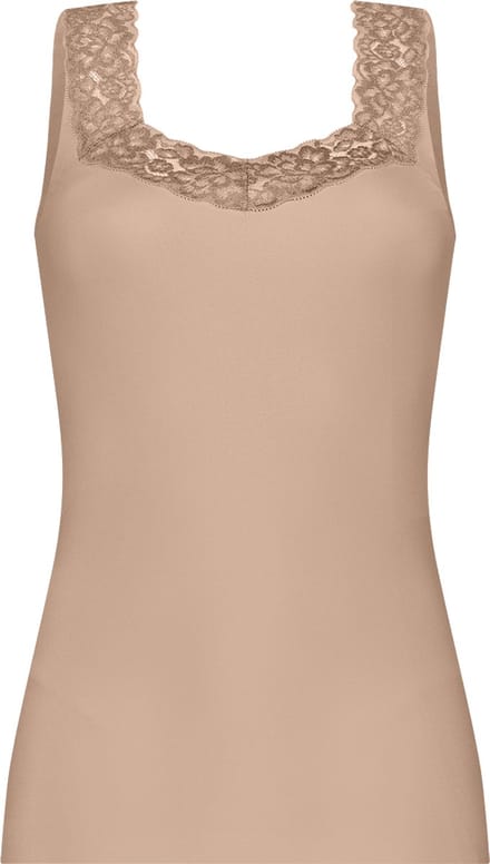 Ten Cate Secrets singlet met kant walnut voor Dames | Maat S