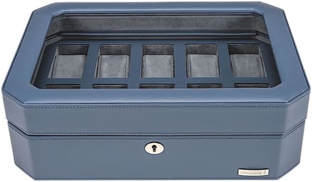 WINDROSE sieradendoos Tempora Watch Box Blue donkerblauw