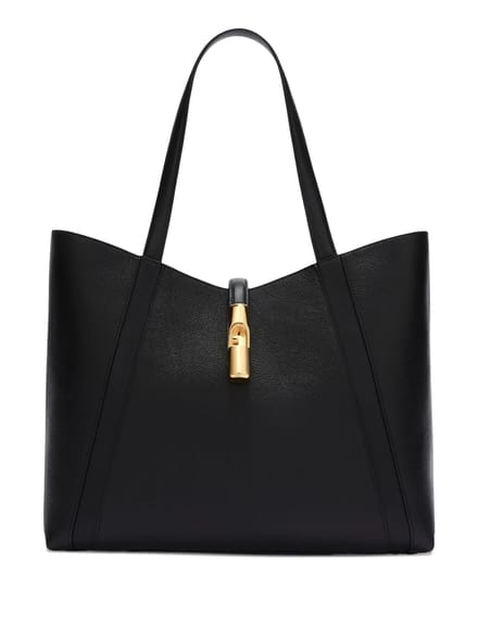 FURLA Leren shopper Goccia Tote Bag Nero zwart