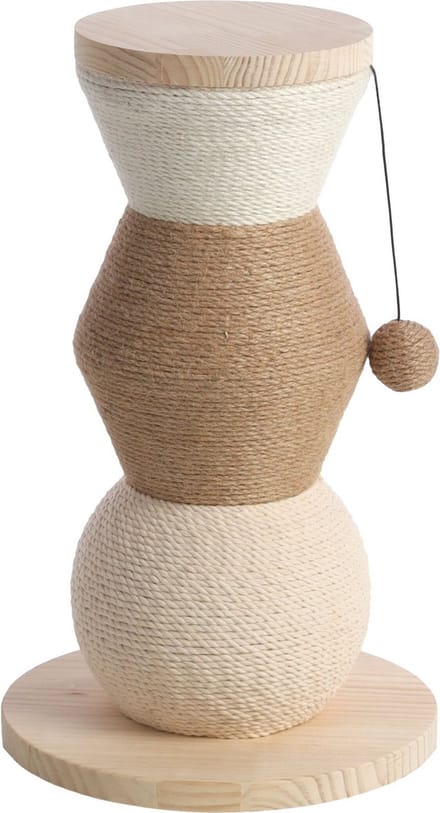 Flamingo - Stubbs krabpaal - Beige - 29cm L x 29cm B x 47.5cm H - krabpaal -