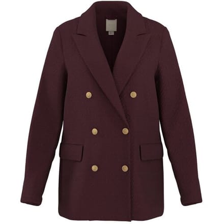 ESMARA Dames bouclé blazer (Bordeaux, 34)