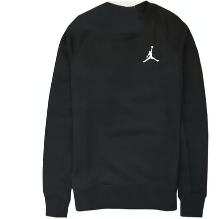 Jordan Effen Kleur Sport Crew Neck Pullover Sweatshirt Heren Tops Zwart AH3935-010 S black