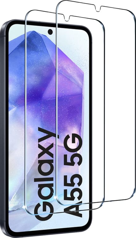 BixB screenprotectors 2 Stuks geschikt voor Samsung Galaxy A55 Screenprotector - gehard glas Tempered Glass