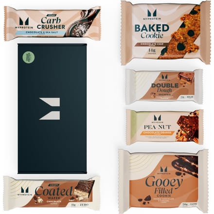 Box met eiwitrijke snacks