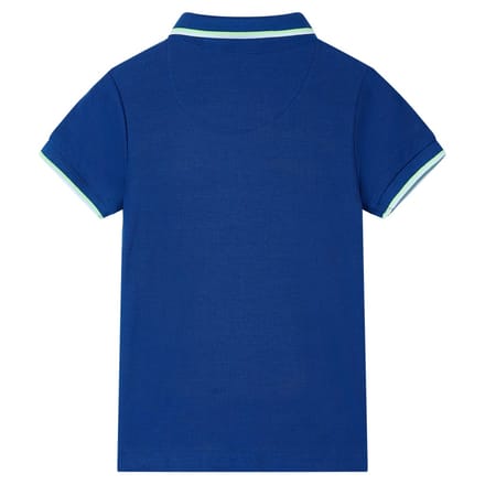 vidaXL Kinderpoloshirt 104 donkerblauw