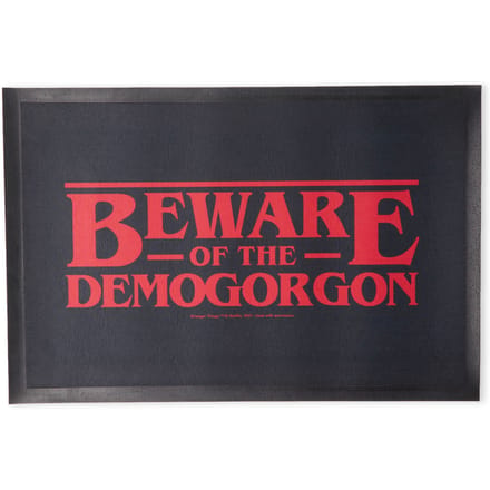 Stranger Things Beware The Demogorgon Entrance Mat