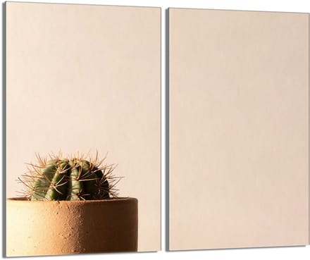 TMK ArtDeko - Snijplank van veiligheidsglas - Antibacterieel - Kaktusontwerp