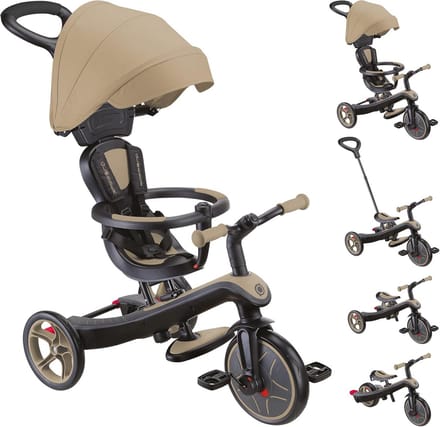 4-in-1 Driewieler en Loopfiets voor Kinderen - Veilig en Comfortabel