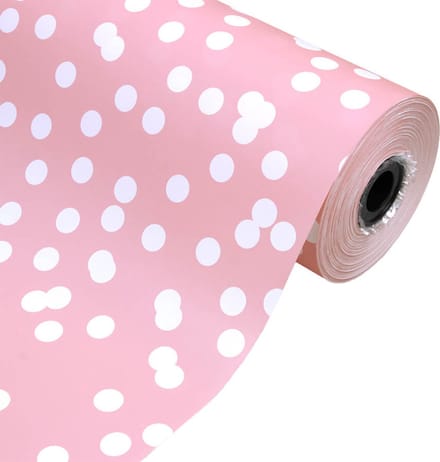 Inpakpapier Dots Roze - 30cm x 100mtr
