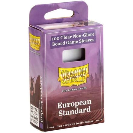 Arcane Tinmen Dragon Shield Non-Glare European Standard Board Game Sleeves-Clear (Diversen) Nieuw