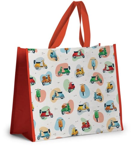Tas Shopper - Italian Retro Scooters - Duurzaam - 40x33x17cm