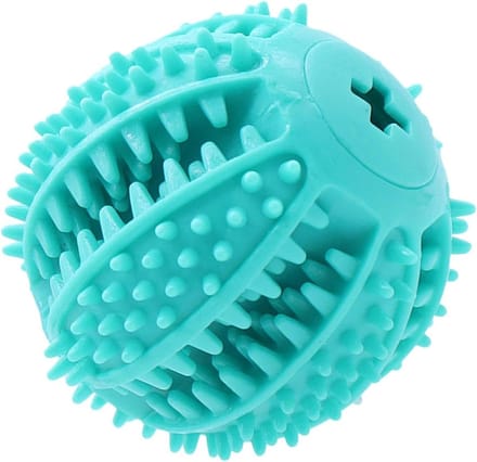 Hondensnackbal - Hondenspeelgoed bal - Hond Vermaken - Interactief Voerdispenser - 6.7 cm - Blauw