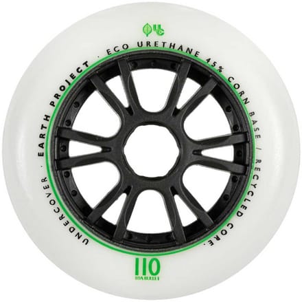 Undercover Wheels Earth Schaatswielen Wit 110 mm