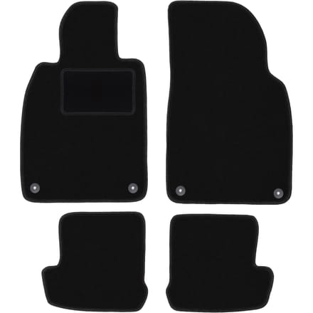 Zwarte veloursmatten voor: Porsche 911 (type 991) coupé, targa, cabrio (2010-2019)