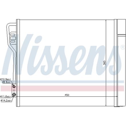 Condensator, airconditioning NISSENS 940185