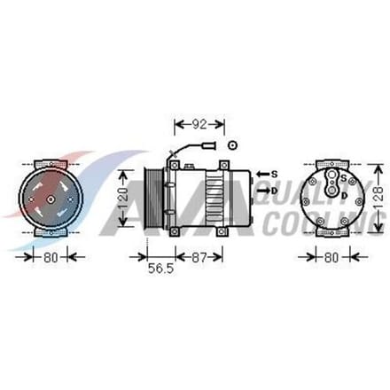 Airco-compressor HIGHWAY AUTOMOTIVE 45057006HW