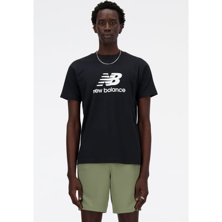 New Balance Sport Essentials Logo T-shirt Black Größe: M | Basic T-Shirts Outlet | Herren | Schwarz