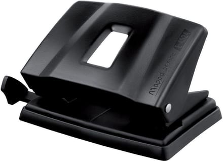 Essentials Metal 2-gaats perforator - zwart - 20/25 vel