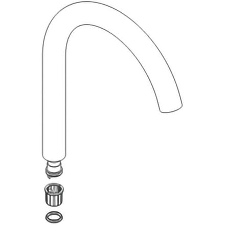 Hansgrohe HG spout Talis S2 basin mixer with, 95494000