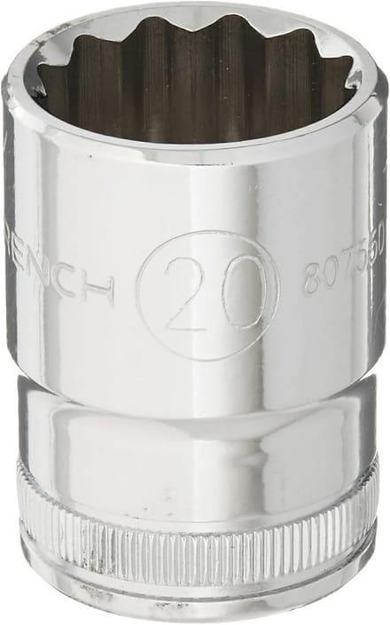 Steek Ringsleutel 20mm Metrisch 1/2 inch Aandrijving 12-Kantige Dop