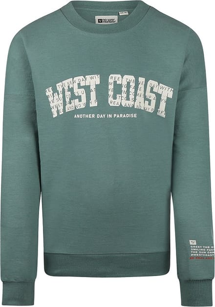 No Way Monday Jongens Trui - Dusty green
