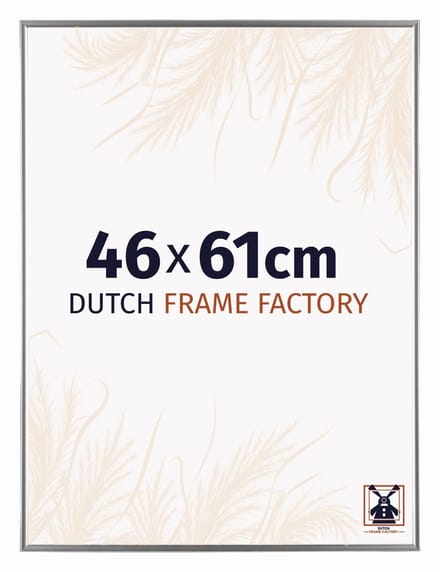 Fotolijst 46x61 cm - Kunststof - Zilver Hoogglans - Easy