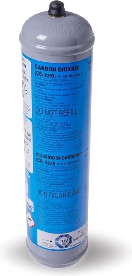 CO2 E290 Fles / E290 Cilinder / Zuurstof Vulling 600 gram / Koolzuur Patroon