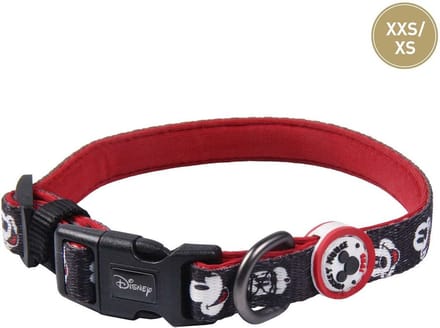 Dog collar Mickey Mouse XXS/XS Black