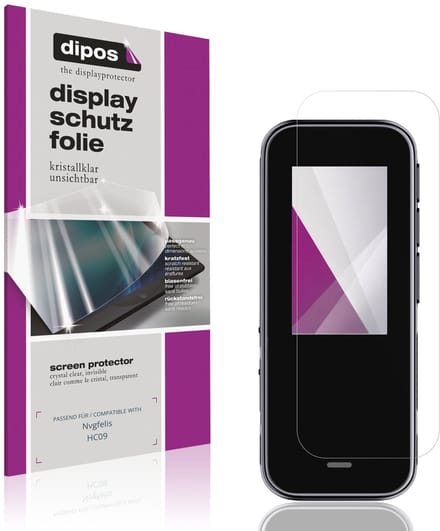 dipos – 4x Beschermfolie geschikt voor Nvgfelis HC09 | Krasbestendige & heldere Screenprotector Ultra-Thin