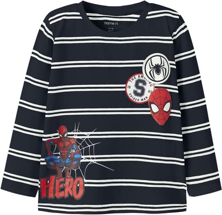 NAME IT - NMMFREMAN SPIDER LS NREG TOP MAR - Jongens - Lange mouwen shirts