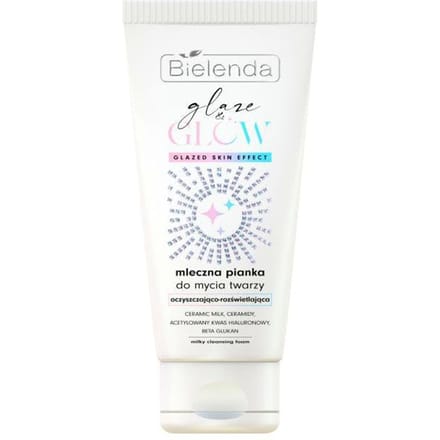 Bielenda GLAZE &amp; GLOW Milky Face Wash Foam 135 ml