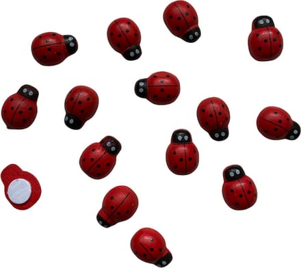 Plakdeco Grote Ladybug decoratie – 150 st