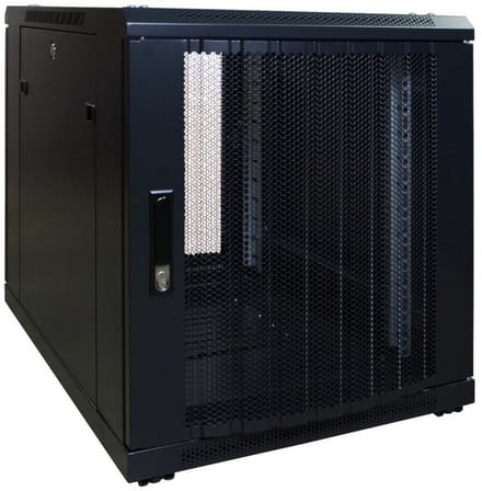 DSIT 12U mini serverkast met geperforeerde deur 600x600x720mm (BxDxH) - serverbehuizing - serverrack - 19 inch