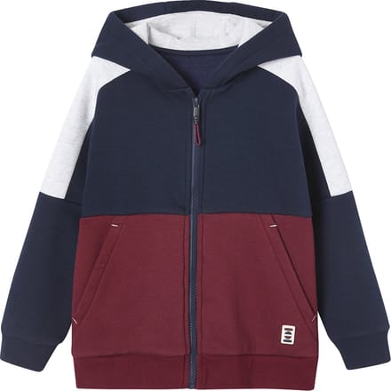 Vertbaudet Sweater - jongens - sportieve - met rits - en capuchon - colorblock