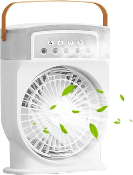 Vernevel Ventilator - Persoonlijke Koeler - Buiten Afkoelen - Groot Waterreservoir - 600 ml - Wit