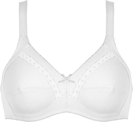 Naturana katoenen soft BH zonder beugels 80B wit