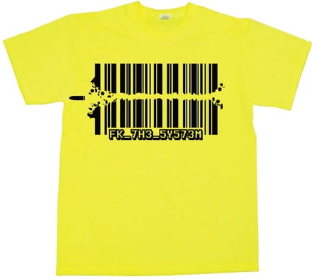 Hybris Fuck The System T-shirt SH-1-15235-H23-4
