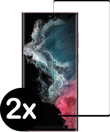 Smartphonica Screenprotector voor Samsung Galaxy S22 Ultra van glas - 2 stuks geschikt voor Samsung Galaxy S22 Ultra