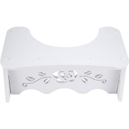 Tabouret de toilette squat blanc Tabouret de toilette squat de salle de bain 7 pouces White white