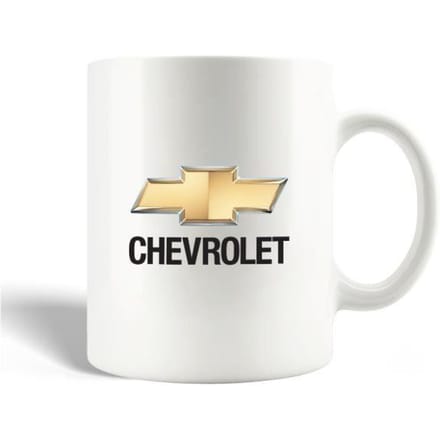 Mug - Chevrolet - Voiture - Céramique - Jaune - 30cl - Compatible lave-vaisselle