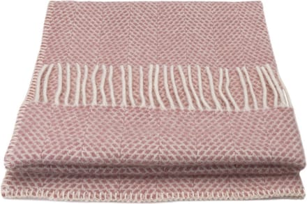 WOOOL Luxury Babydekentje - BEEHIVE (Dusky Pink) - 68x73cm - 100% Lamswol