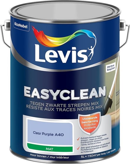 Levis - Easyclean Tegen Zwarte Strepen Mix - Clear Purple A40 - Mengverf - 5 L