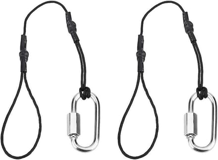 Camera Veiligheid Lanyard - Reserve Koord - Bescherming Camera - Sterke Nylon Constructie - 2 Stuks - Zwart