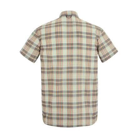 Regatta Heren Geruit Insectenwerend Reisshirt met Korte Mouwen (Steen Wit)