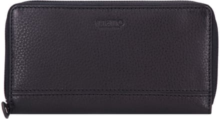 mano Don Montez Leren Portemonnee 18,5 cm - Dames - Horizontaal - schwarz