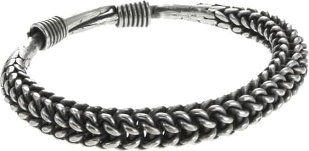 Behave - Verstelbare bangle herenarmband - Zilverkleur - Stoer urban