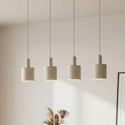 Lindby - hanglamp - 4lichts - IJzer - H: 21.5 cm - E27 - beige